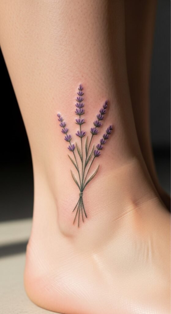 Lavender Bundle on the Ankle