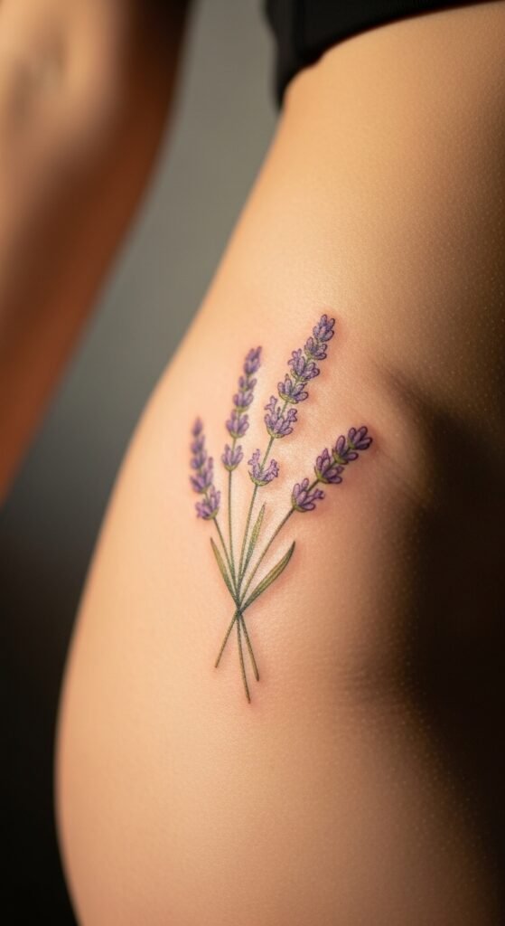 Lavender Sprig on the Hip