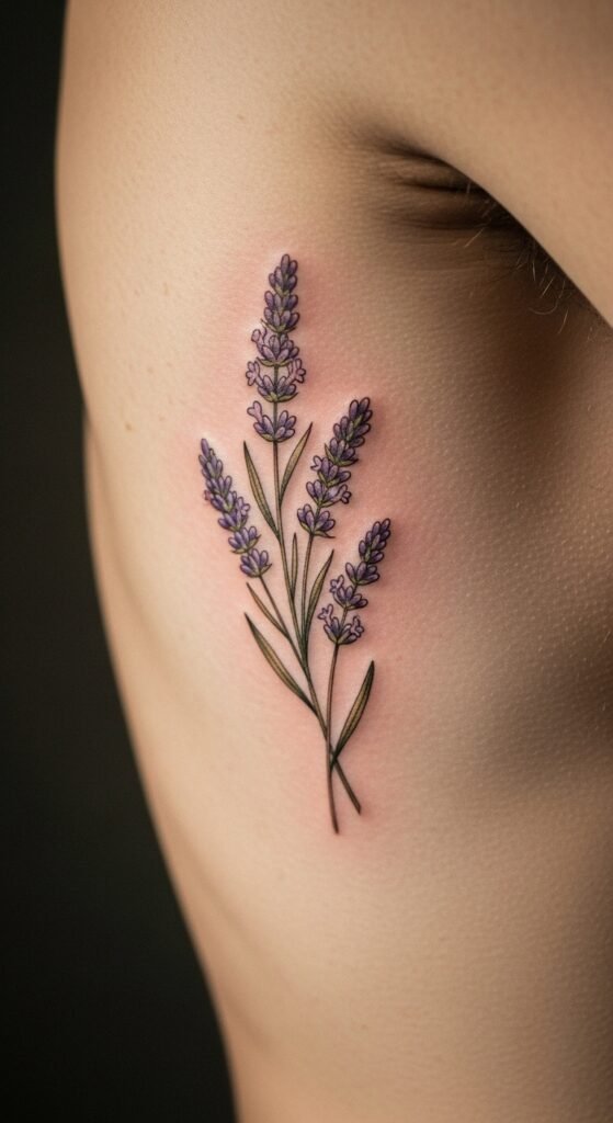 Lavender Stem on the Side Rib