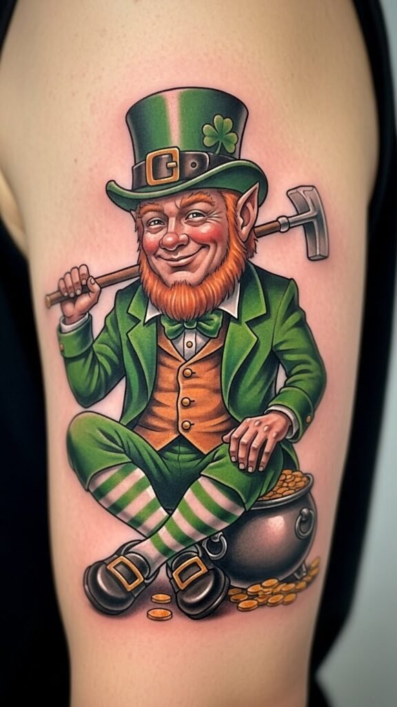 Leprechaun Sitting Cross-Legged