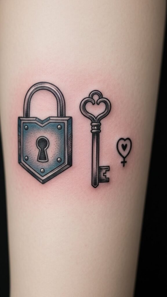 Lock and Key with Personal Symbol