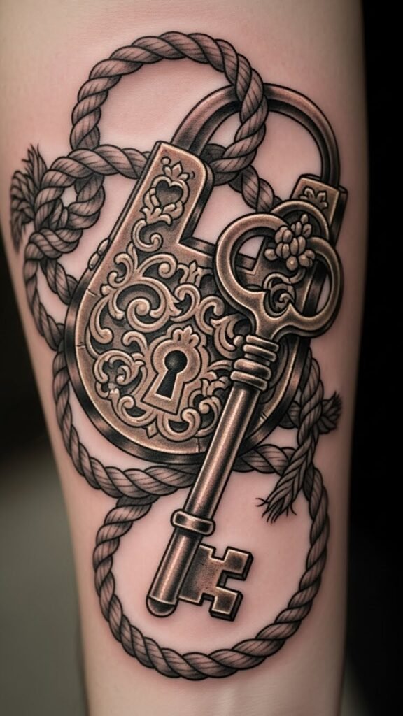 Lock and Key with Rope