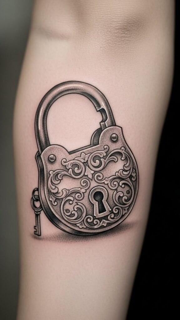 Lock with Hidden Keyhole