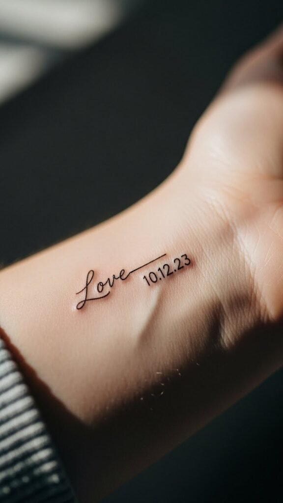 Love Quote with Date