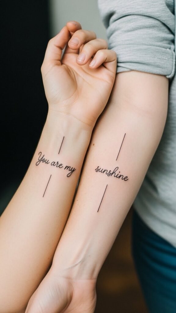 Matching Couple Quote Split