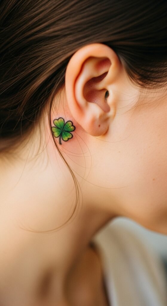 Micro Clover Behind the Ear