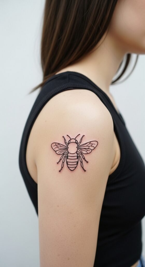 Minimal Bee Outline