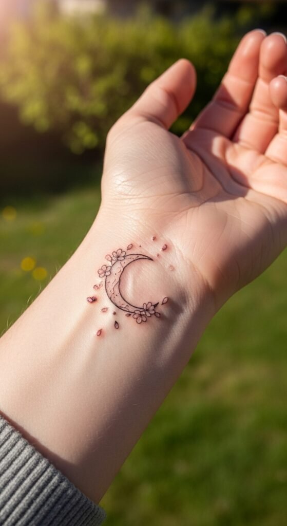 Minimal Crescent Moon