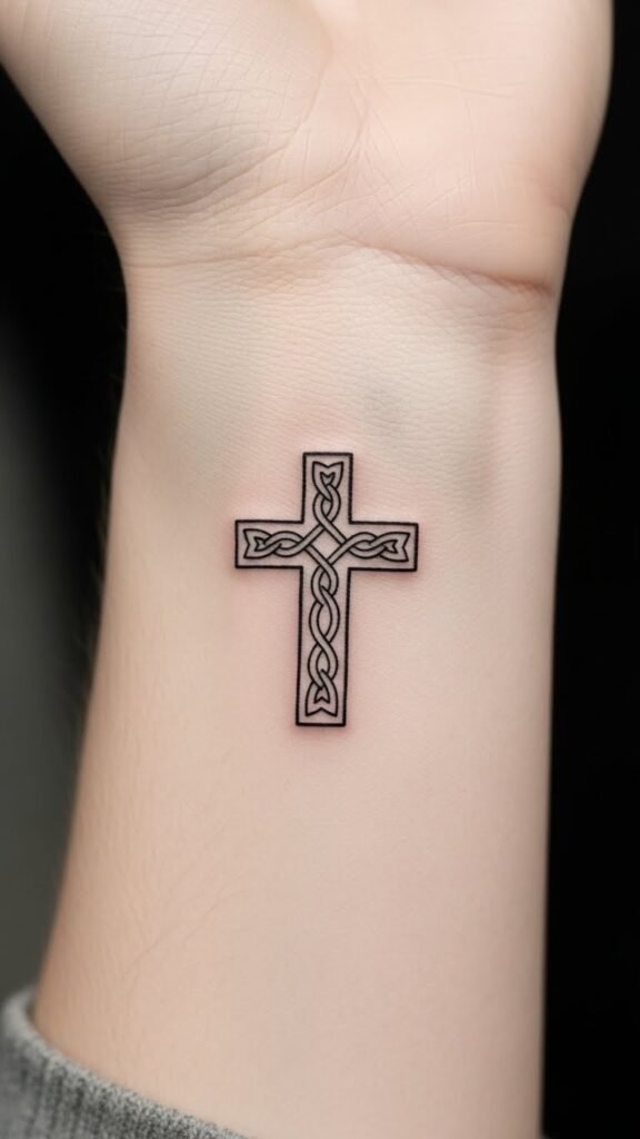 Minimal Cross with Irish Influence