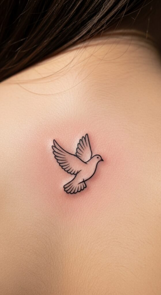 Minimal Dove of Peace