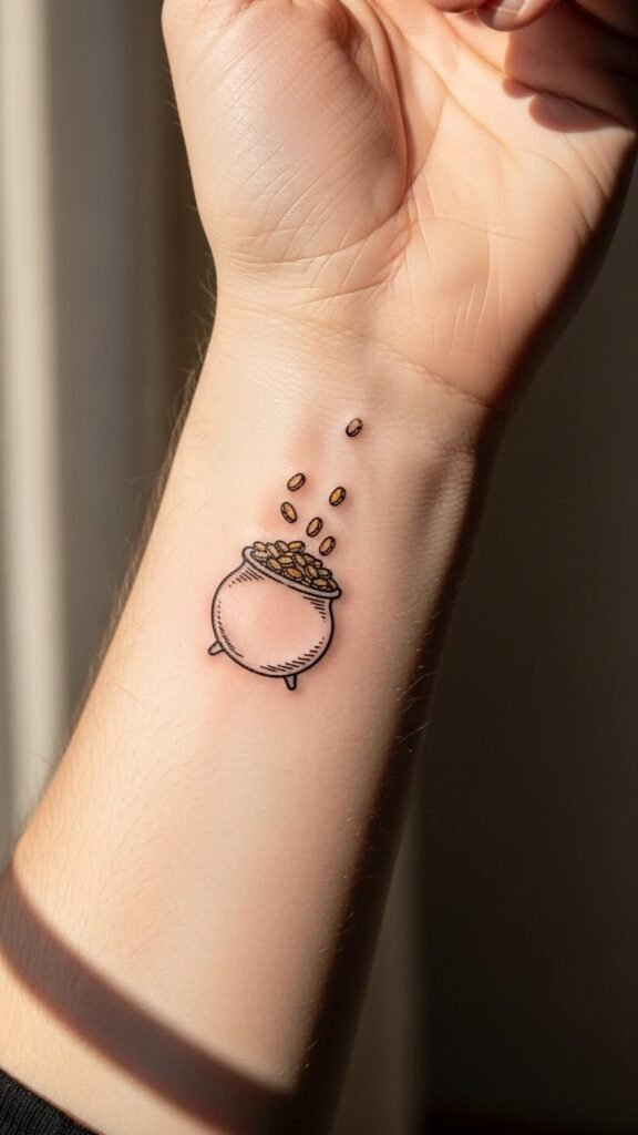 Minimal Line Pot of Gold