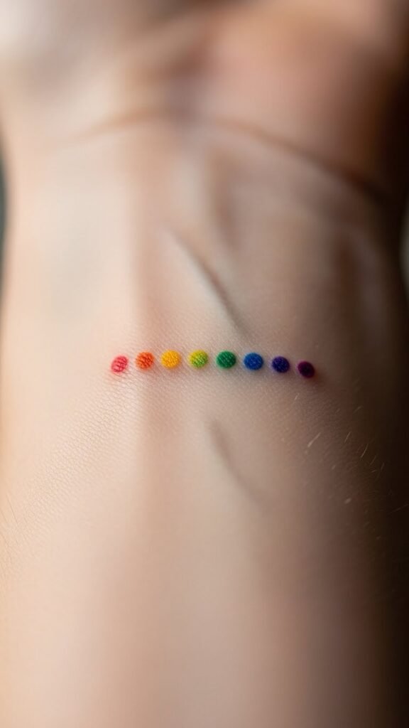 Minimal Rainbow Dots