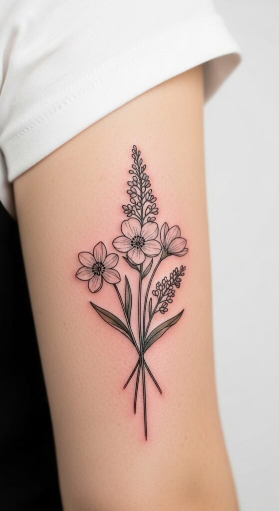 Minimal Spring Wildflower Trio