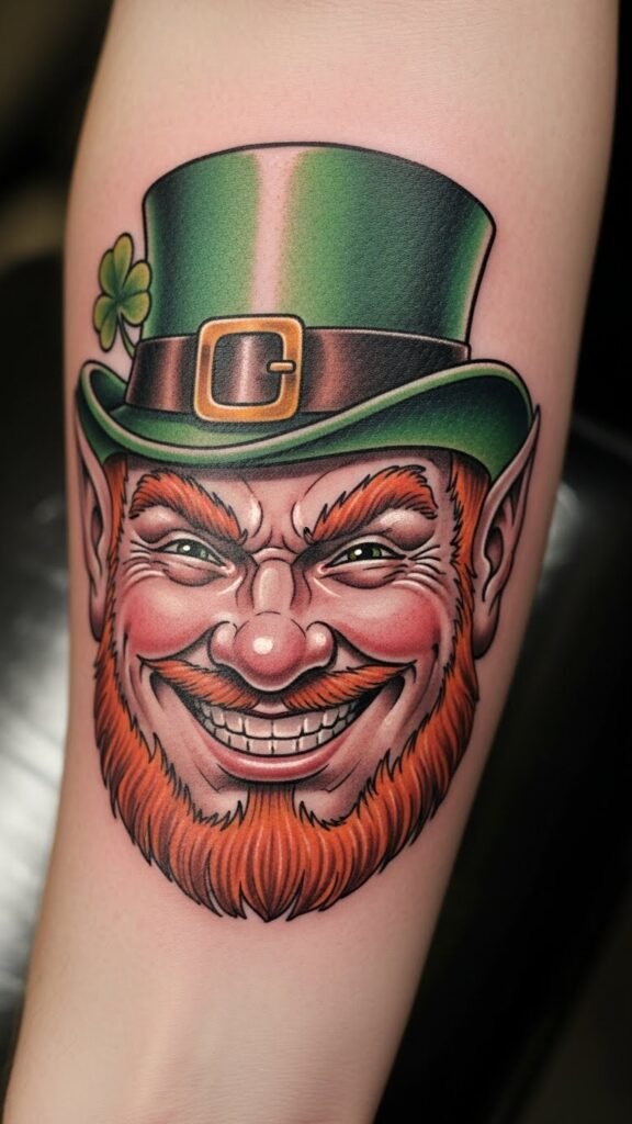Mischievous Leprechaun Smile
