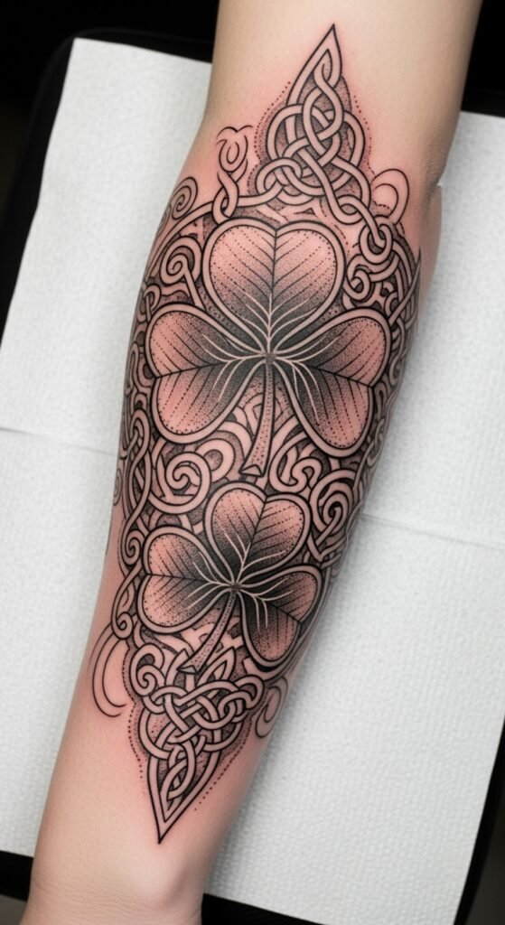 Mixed Style Shamrock Sleeve