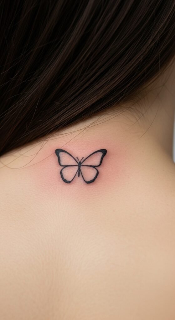 Petite Butterfly Silhouette