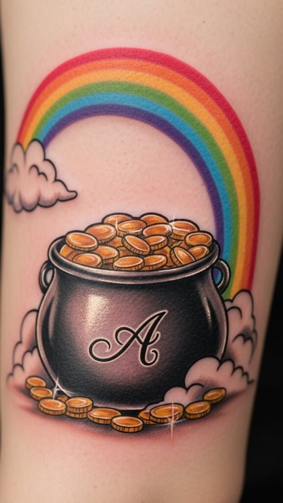 Pot of Gold With Initial