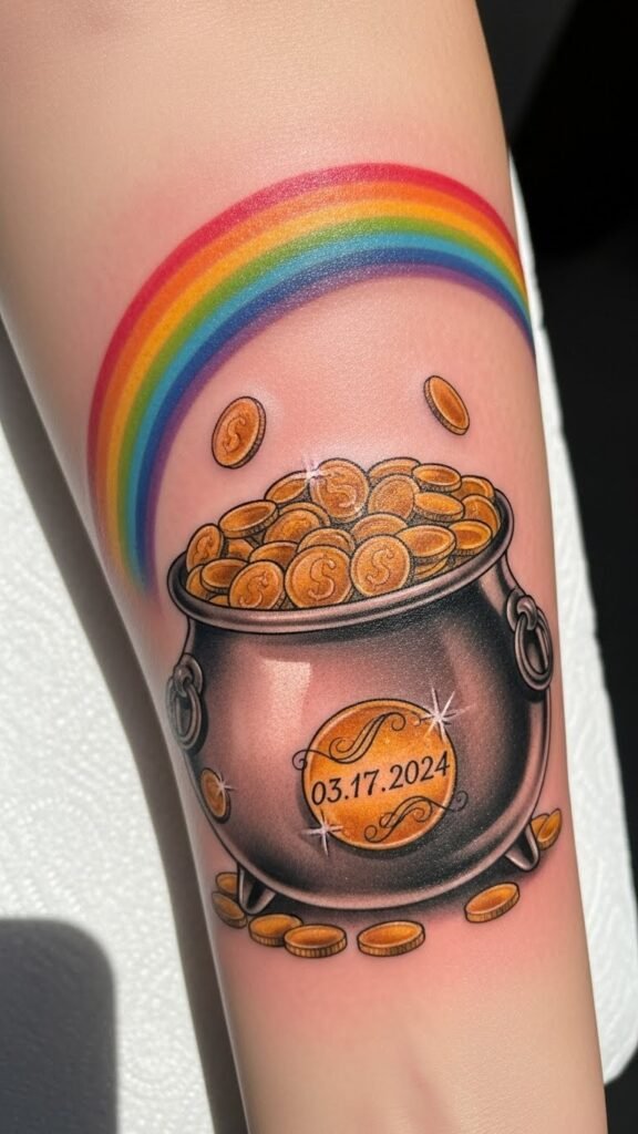 Pot of Gold With Personal Date