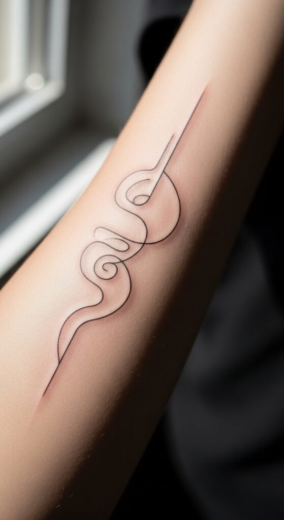 Protective Psalm Line Tattoo