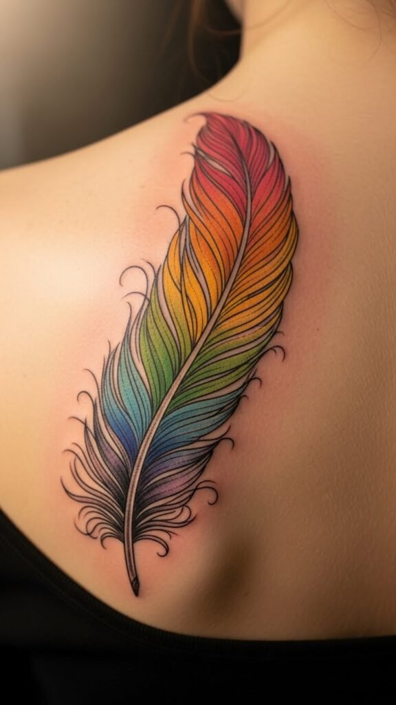 Rainbow Feather