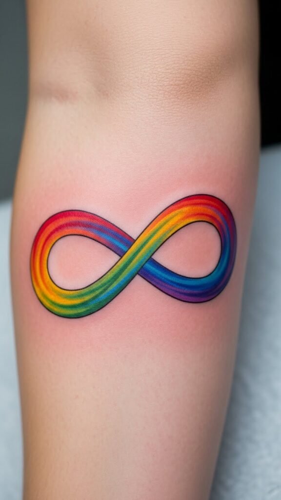 Rainbow Infinity Symbol