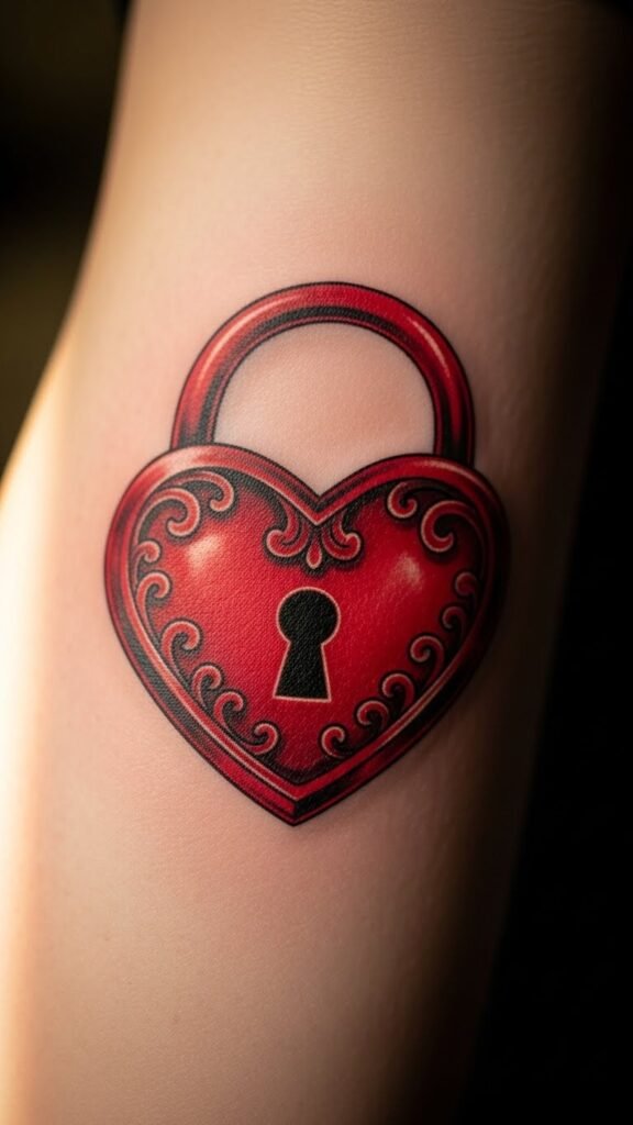 Red Heart Lock