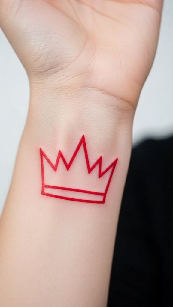 Red Minimal Crown