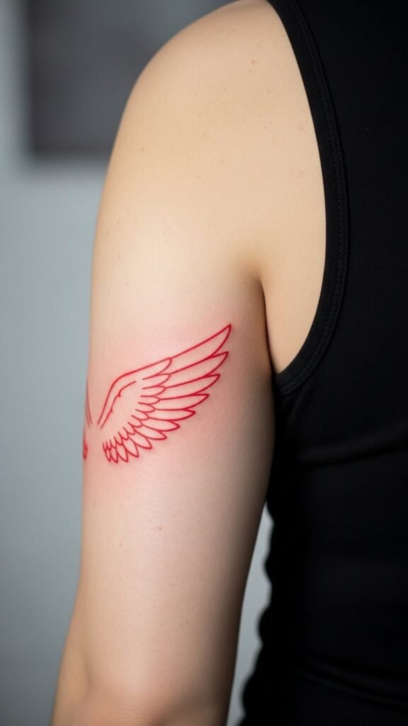 Red Minimal Wings