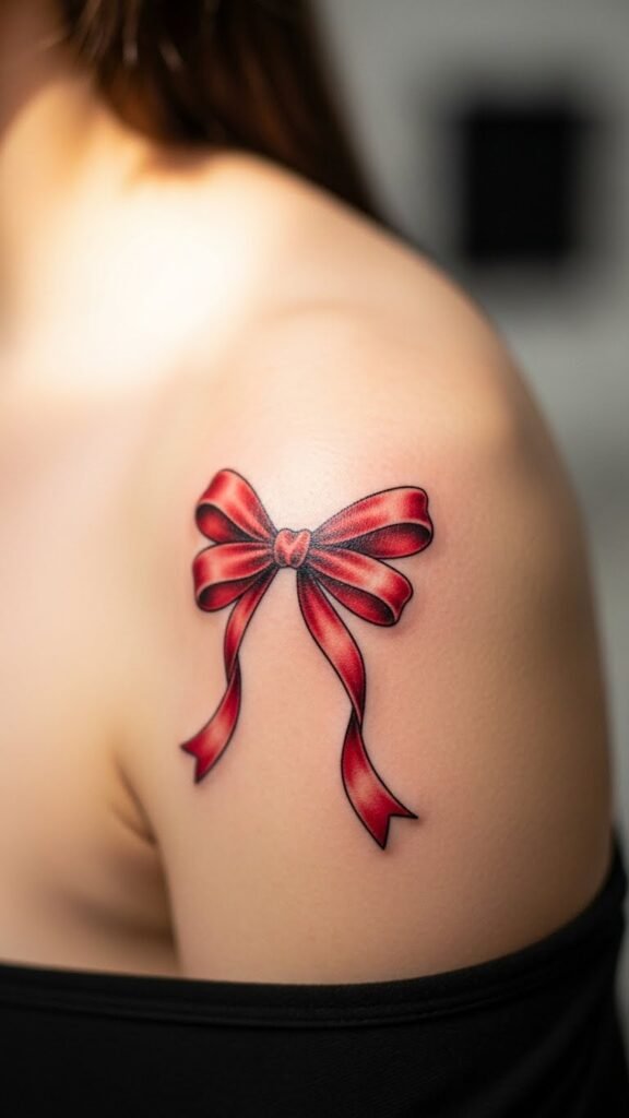 Red Ribbon Bow