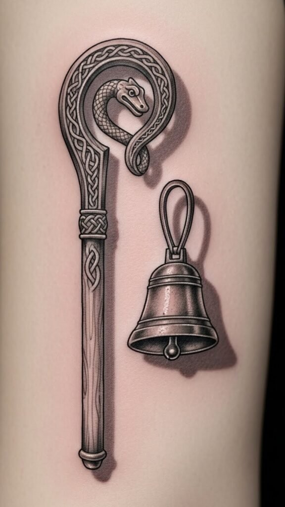 Saint Patrick Staff and Bell