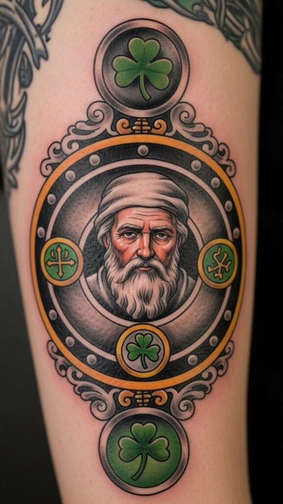 Saint Patrick Symbol Medallion