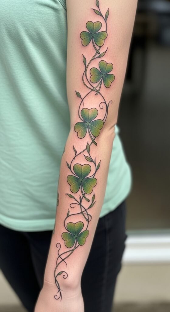 Shamrock Vine Wrap Sleeve