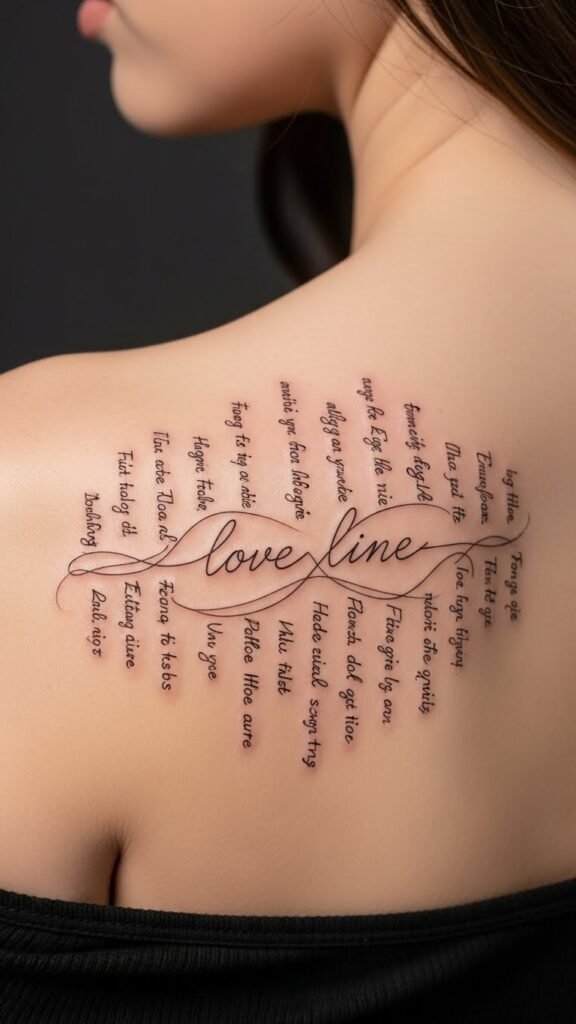 Shoulder Blade Love Line