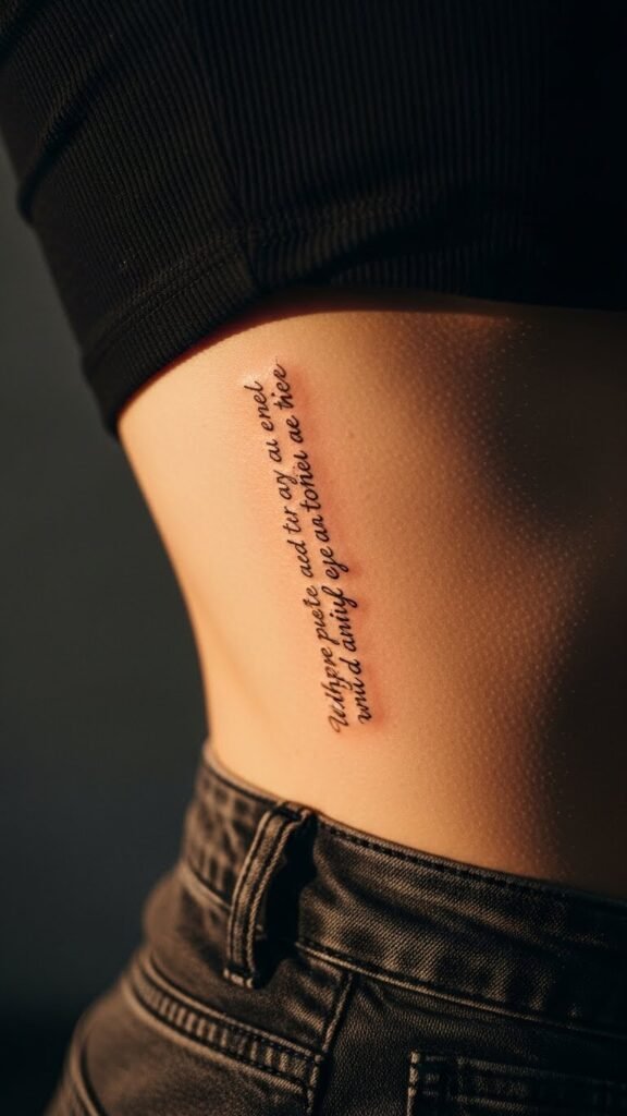 Side Rib Whisper Quote