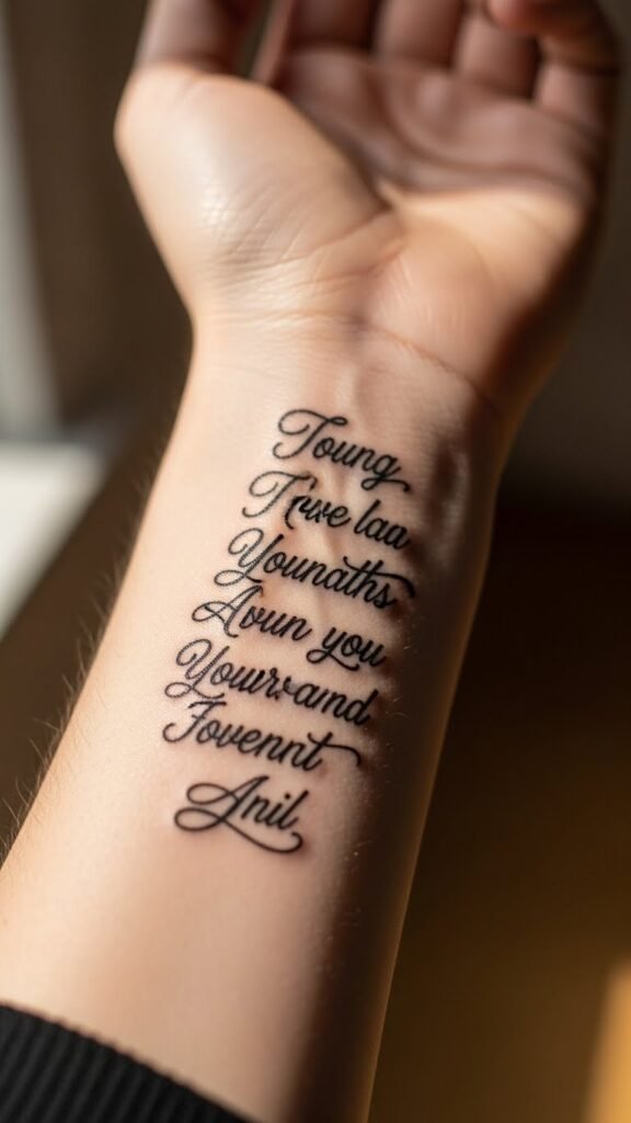 Side Wrist Vertical Quote