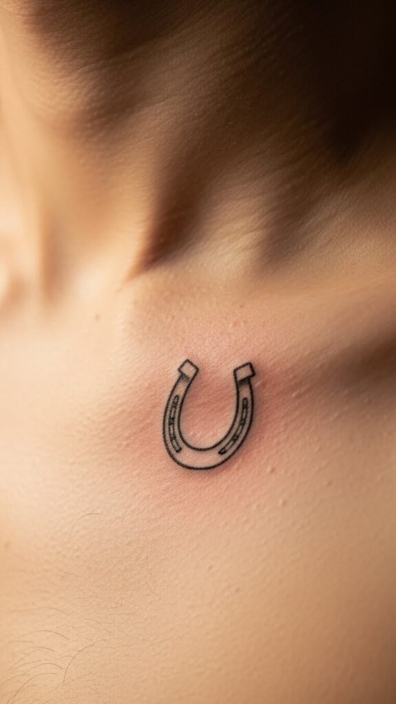 Simple Chest Horseshoe Symbol