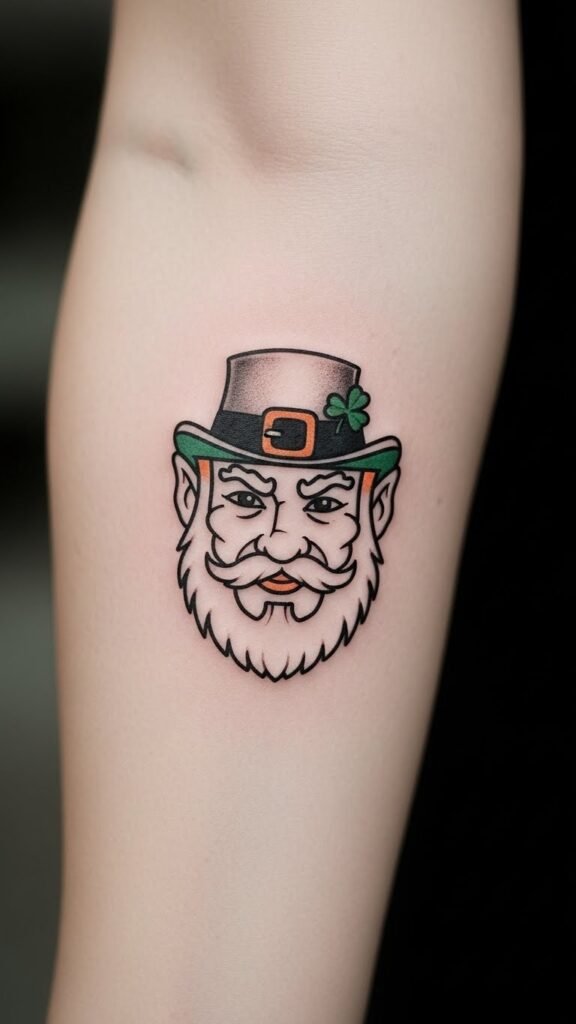 Simple Leprechaun Head Icon