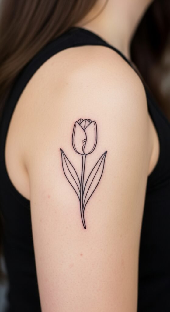 Simple Tulip Outline