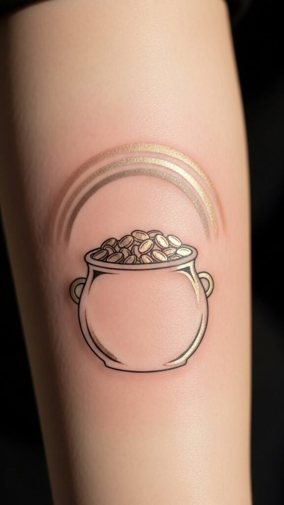 Single-Color Pot Tattoo
