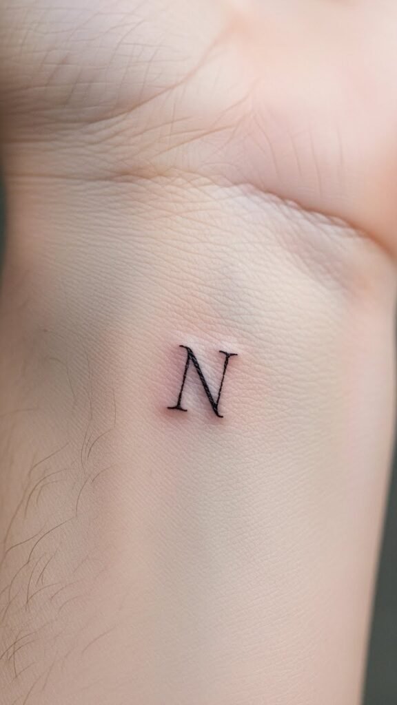 Single Letter Fine-Line Wrist Initial