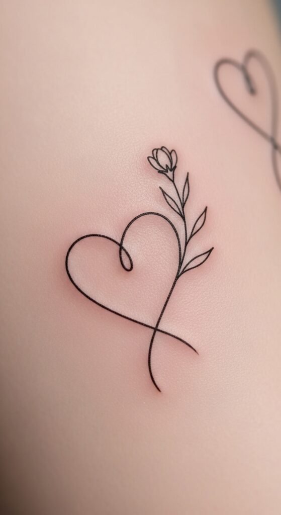 Single Line Heart