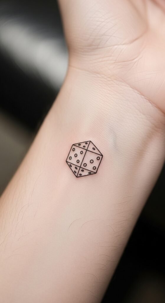 Small Dice Pair Outline