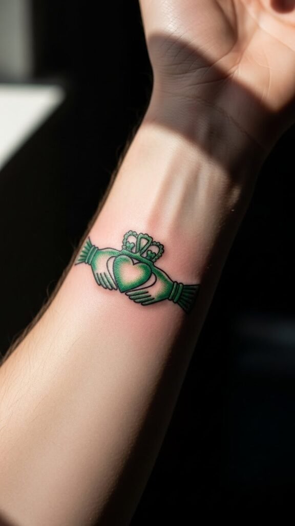 Small Green Claddagh