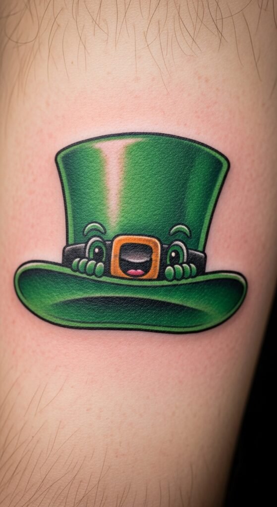 Smiling Hat With Cartoon Eyes