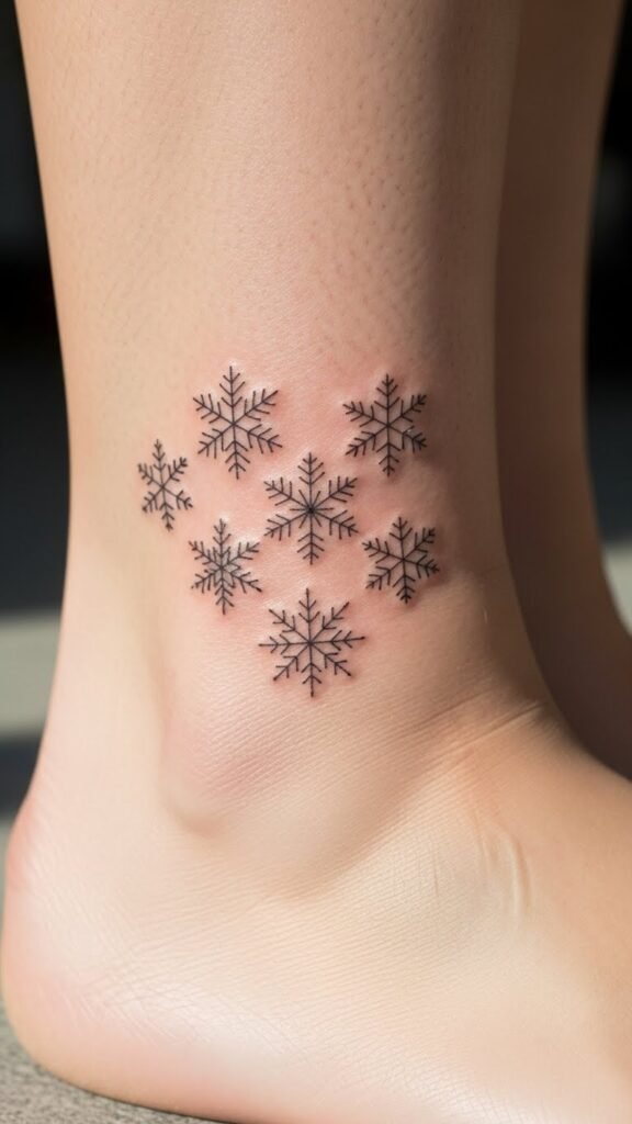 Snowflake Line Cluster