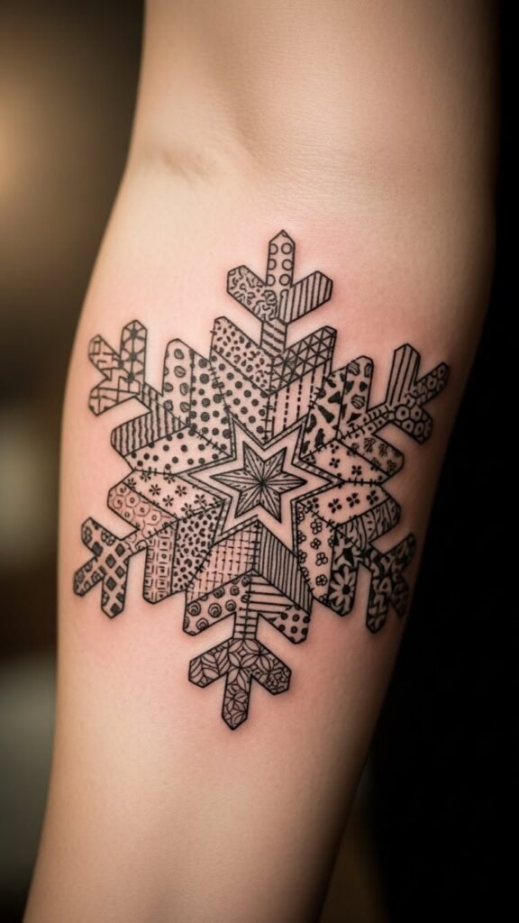 Snowflake Patchwork Style
