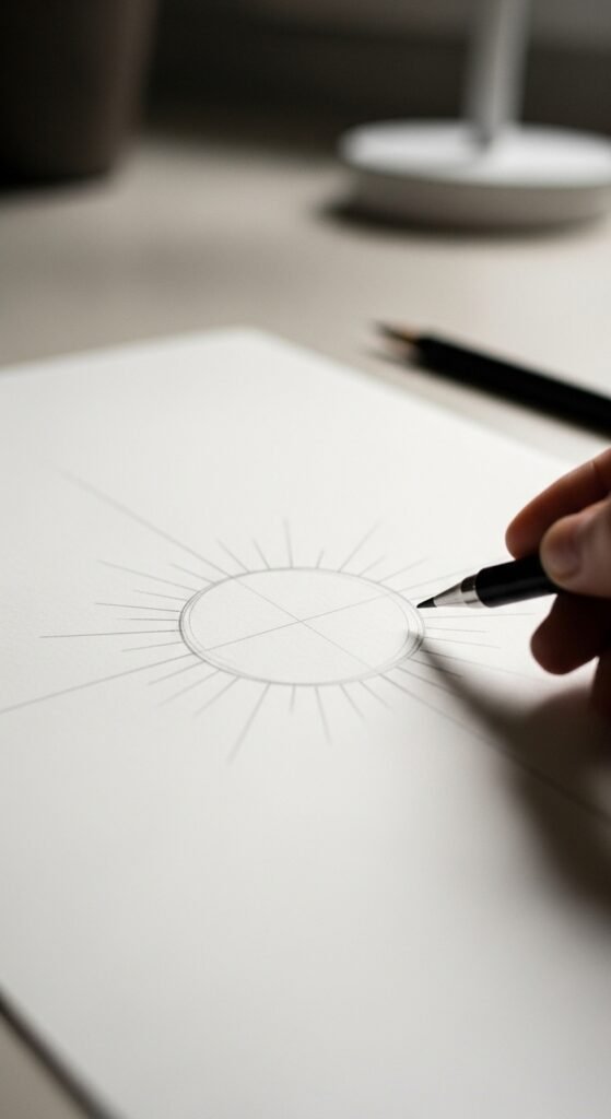 Start With a Clean, Simple Sun Shape