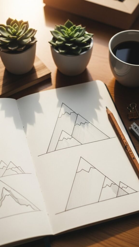 Start With the Simplest Mountain Shapes