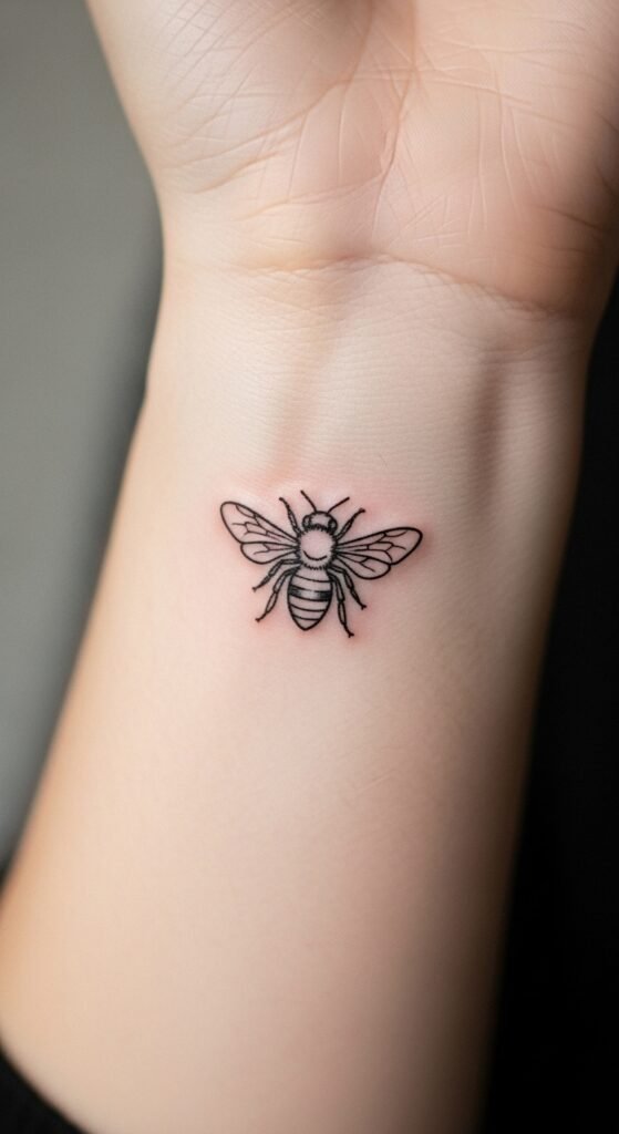Tiny Bee Outline
