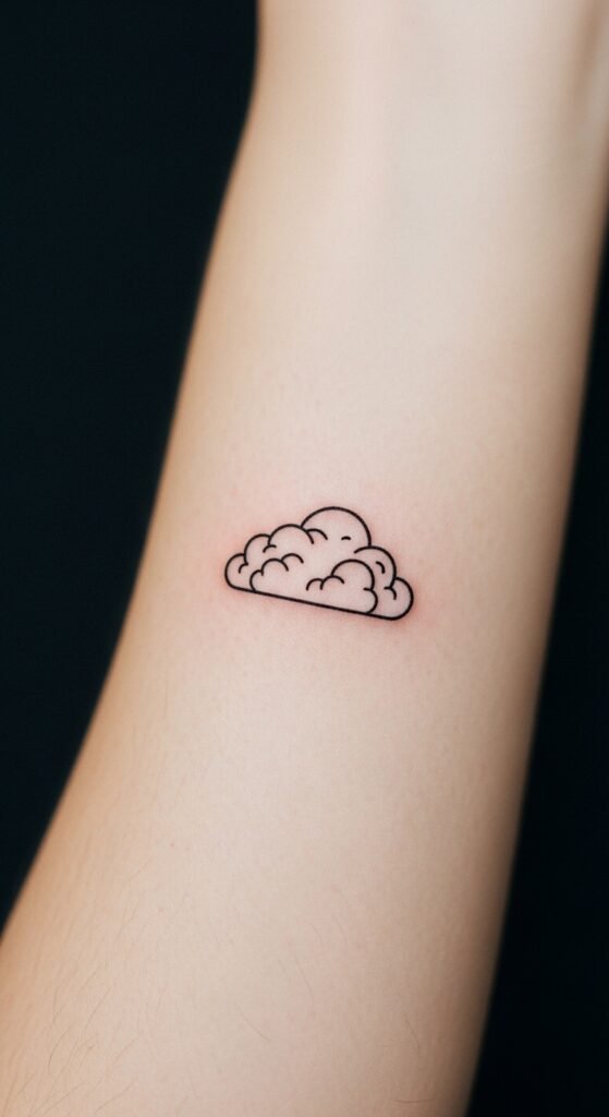 Tiny Cloud Outline